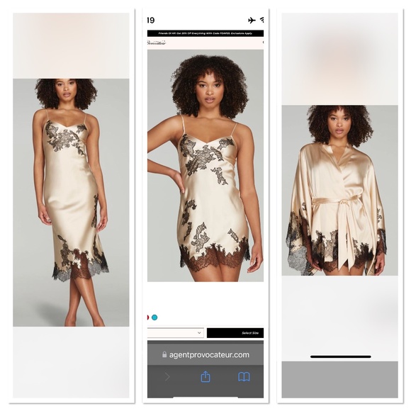 NOT SELLING ! Looking to buy ! Agent provocateur Christi ivory kimono and slips